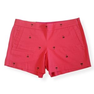 J. Crew Chino City Fit Palm Tree Shorts